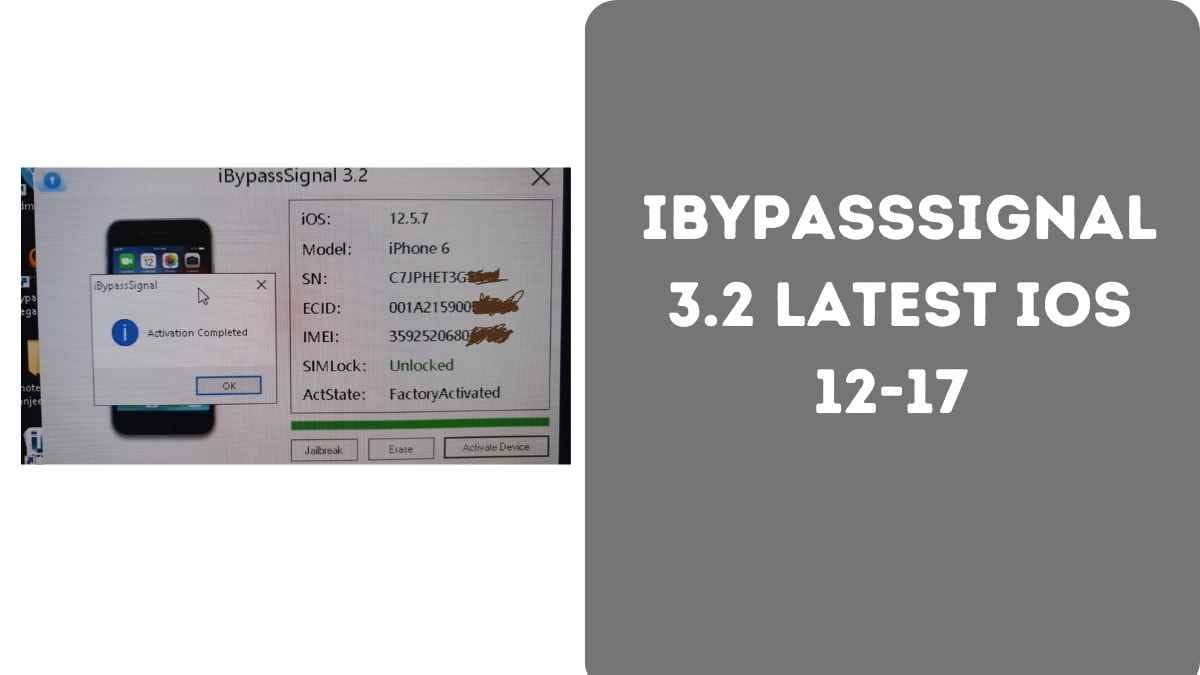 iBypassSignal 3.2 Latest iOS 12-17 Supported 5s 6 6 Plus