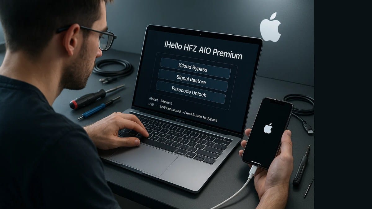 iHello HFZ AIO Premium v5.0.5 (Win/Mac) – iCloud & Passcode Bypass Tool 1 iHello HFZ AIO Premium